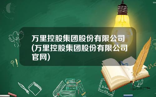 万里控股集团股份有限公司(万里控股集团股份有限公司官网)