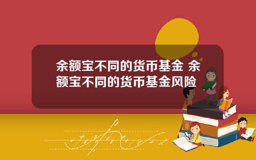 余额宝不同的货币基金 余额宝不同的货币基金风险