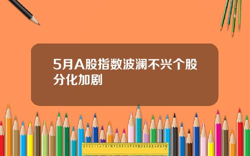 5月A股指数波澜不兴个股分化加剧