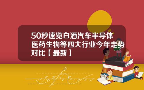 50秒速览白酒汽车半导体医药生物等四大行业今年走势对比【最新】