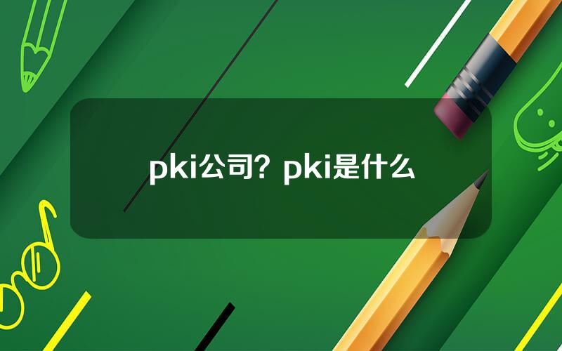 pki公司？pki是什么