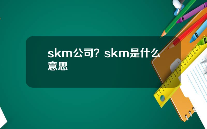 skm公司？skm是什么意思