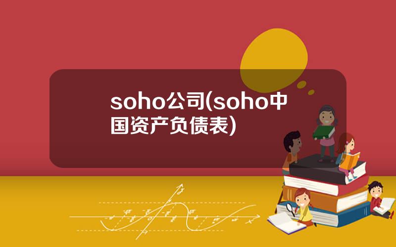 soho公司(soho中国资产负债表)