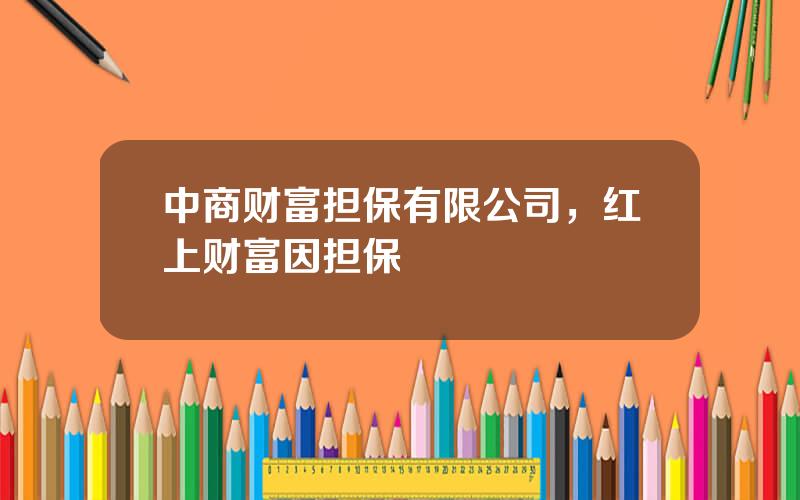 中商财富担保有限公司，红上财富因担保