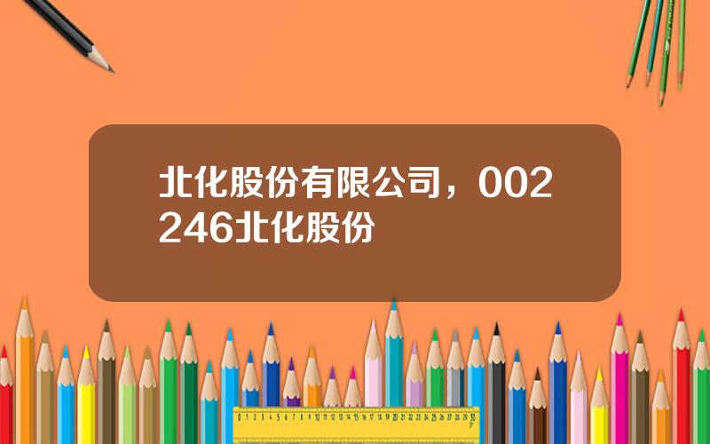 北化股份有限公司，002246北化股份