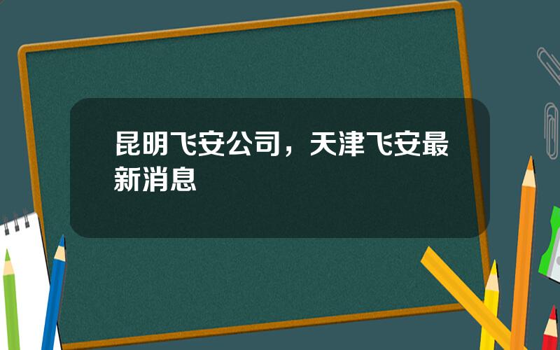 昆明飞安公司，天津飞安最新消息