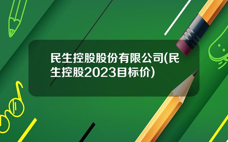 民生控股股份有限公司(民生控股2023目标价)